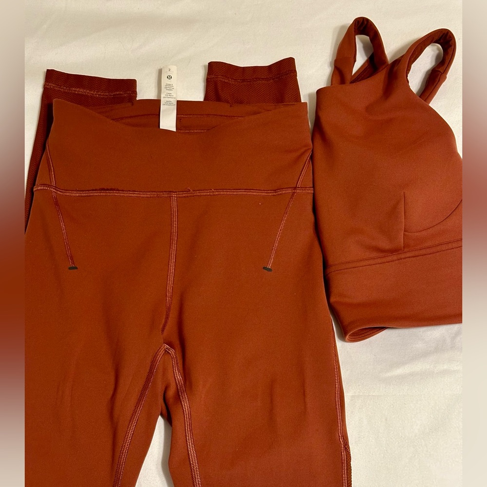 Lululemon Set In The Color Rust - image 7